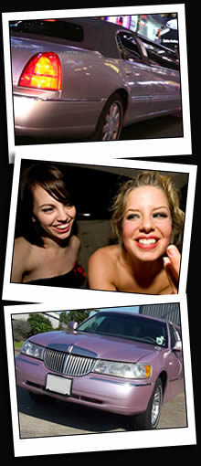 Pink limos for hen nights, proms and parties!